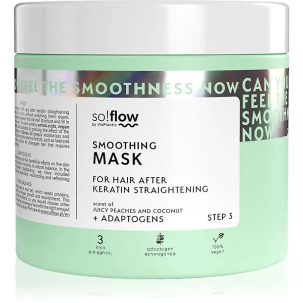 so!flow so!flow After Keratin Straightening Smoothing Mask maska za lase 400 ml