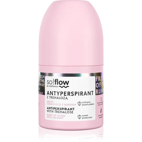 so!flow so!flow Antiperspirant antiperspirant roll-on za ženske Scent of Lychee with Coconut 50 ml