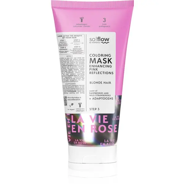 so!flow so!flow Coloring Mask Blonde Hair intenzivna barvna maska odtenek Pink 200 ml