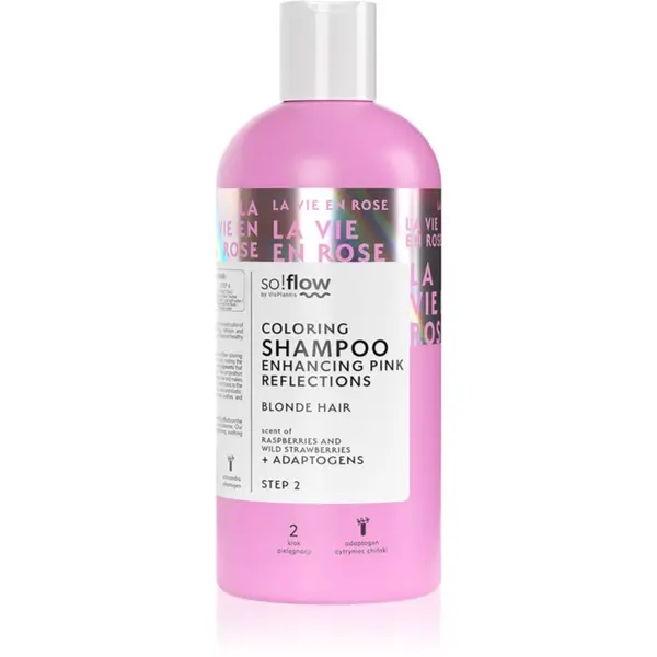 so!flow so!flow Coloring Shampoo Blonde Hair šampon za toniranje za blond lase odtenek Pink 300 ml