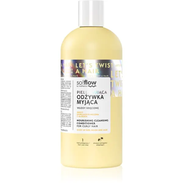 so!flow so!flow Curly Hair Nourishing Cleansing Conditioner čistilni balzam za kodraste lase 200 ml