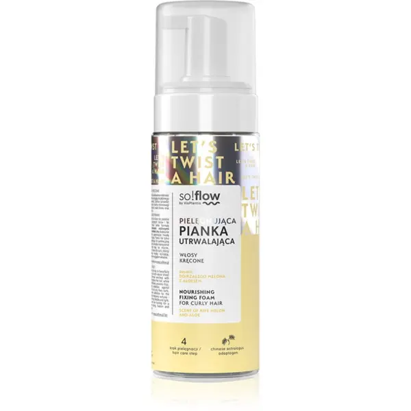 so!flow so!flow Curly Hair Nourishing Fixing Foam pena za skodrane lase 170 ml