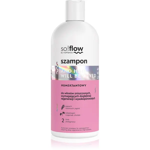 so!flow so!flow Damaged Hair Humectant Shampoo krepilni šampon za poškodovane lase 300 ml