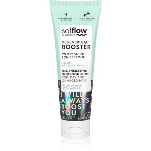 so!flow so!flow Dry and Damaged Hair Regenerating Boosting Shot regeneracijski serum za suhe in poškodovane lase 75 ml