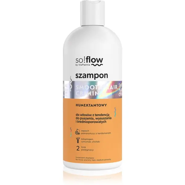 so!flow so!flow Frizzy and Dry Hair Humectant Shampoo šampon za glajenje las proti krepastim lasem 300 ml