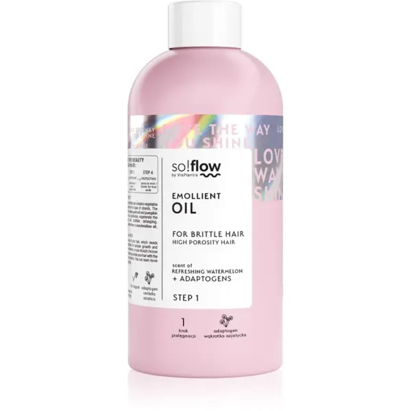 so!flow so!flow High Porosity Hair Emollient Oil vlažilno olje za lomljive in izčrpane lase 150 ml