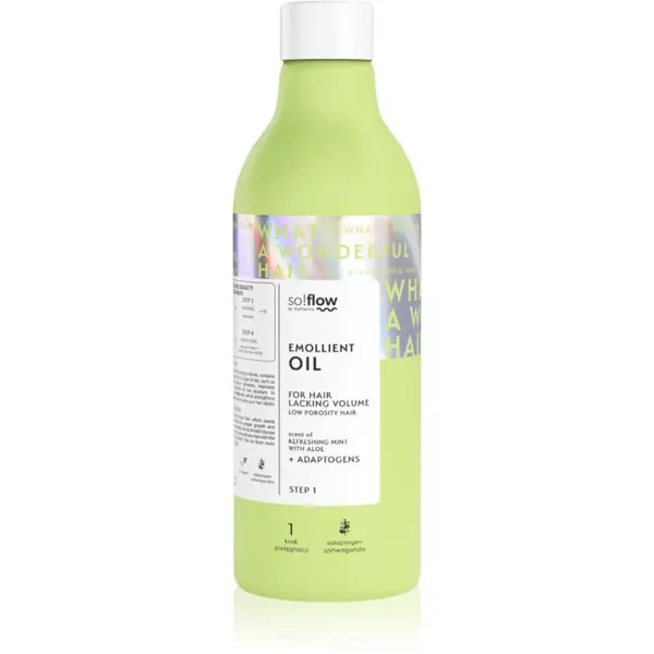 so!flow so!flow Low Porosity Hair Emollient Oil regeneracijsko olje za lase 150 ml