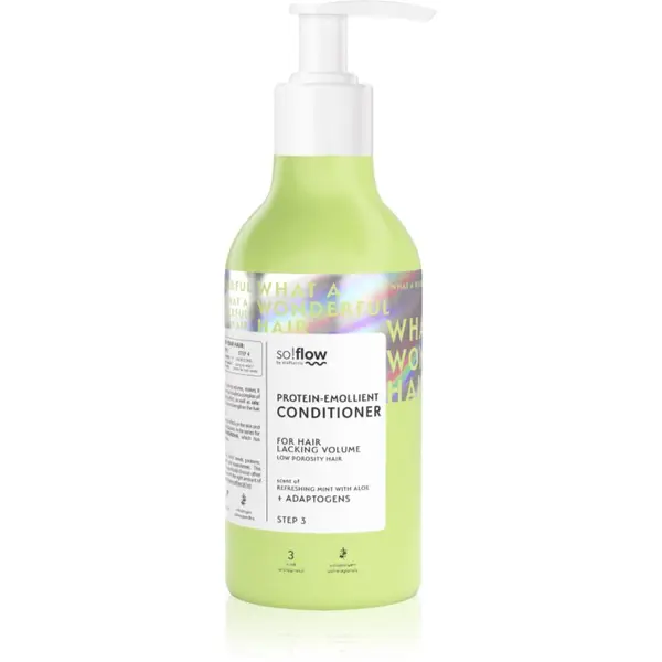 so!flow so!flow Low Porosity Hair Protein-Emollient Conditioner balzam za lase brez volumna 400 ml