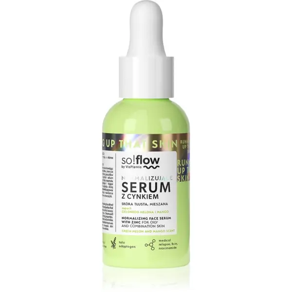 so!flow so!flow Normalizing Face Serum With Zinc serum za obraz s cinkom 30 ml
