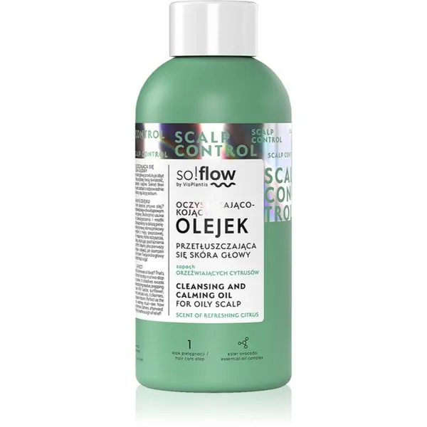 so!flow so!flow Oily Scalp Cleansing and Calming Oil čistilno olje za mastno lasišče 150 ml