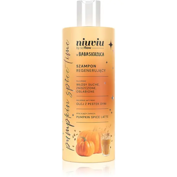 so!flow so!flow Pumpkin Time Regenerating Shampoo regeneracijski šampon za suhe in oslabljene lase 300 ml
