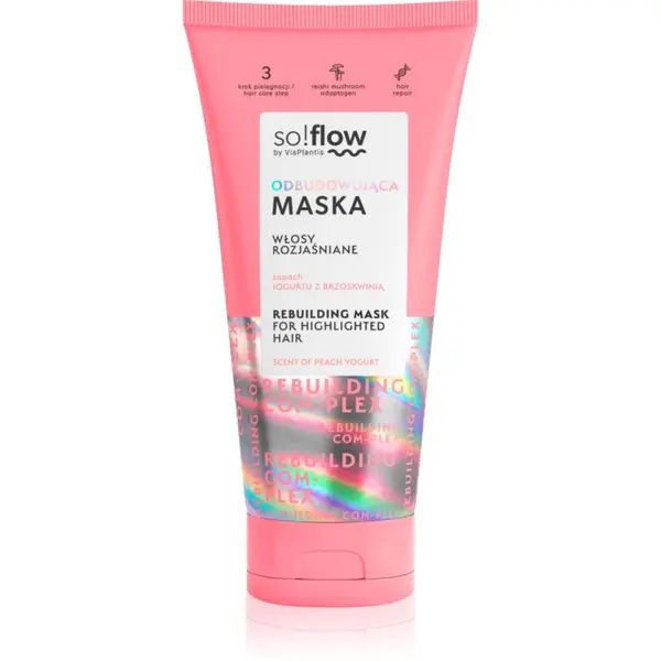 so!flow so!flow Rebuilding Com-Plex Mask For Highlighted Hair regeneracijska maska za lase za beljene lase 200 ml