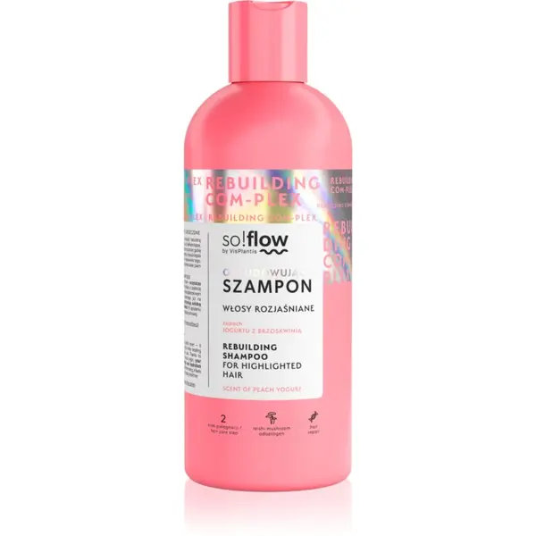 so!flow so!flow Rebuilding Com-Plex Shampoo For Highlighted Hair regeneracijski šampon za beljene lase 300 ml
