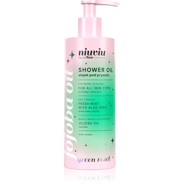so!flow so!flow Shower Oil Fresh Mint With Aloe Vera osvežilno olje za prhanje 300 ml