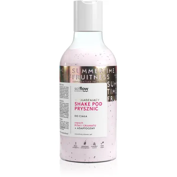 so!flow so!flow Smoothing Shower Shake gel za prhanje za vse tipe kože Pithaja & Pomegranate 400 ml