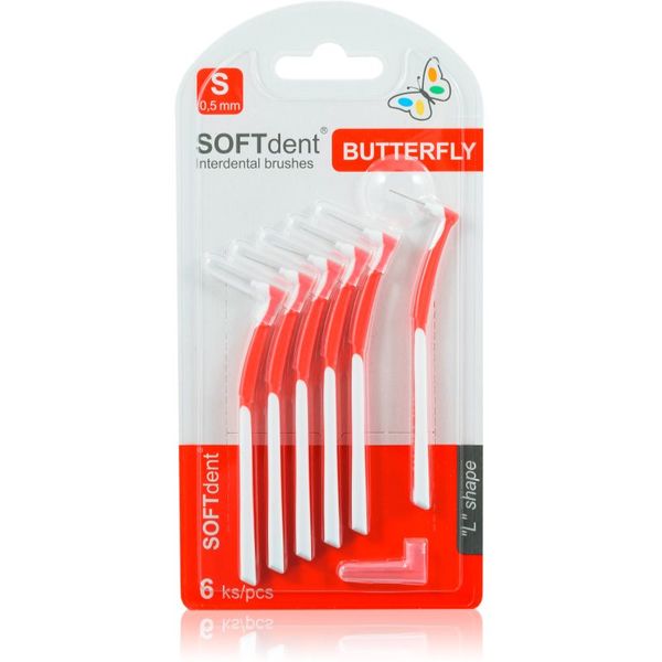 SOFTdent SOFTdent Butterfly S medzobna ščetka 0,5 mm 6 kos