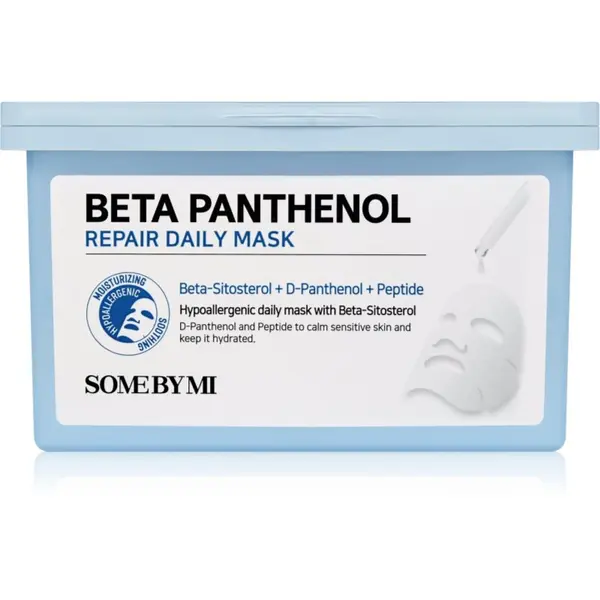 Some By Mi Some By Mi Beta Panthenol Repair Daily Mask pomirjevalna tekstilna maska veliko pakiranje 30 kos