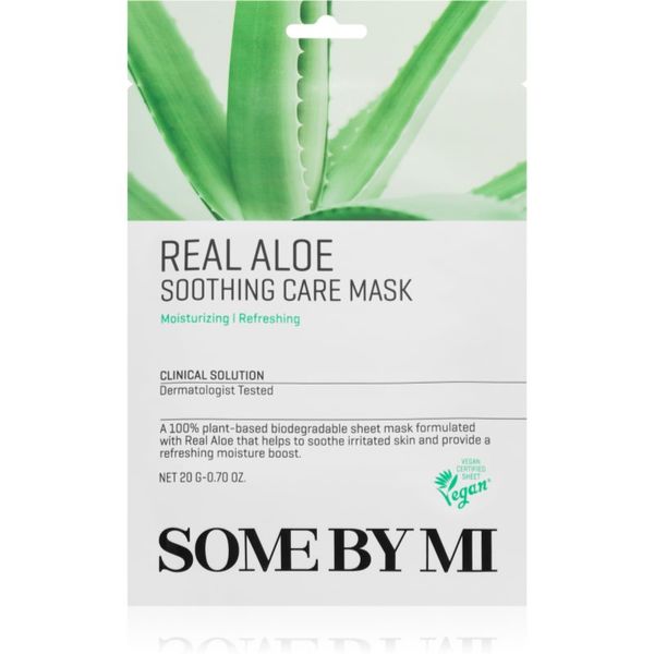 Some By Mi Some By Mi Clinical Solution Aloe Soothing Care Mask pomirjevalna tekstilna maska 20 g