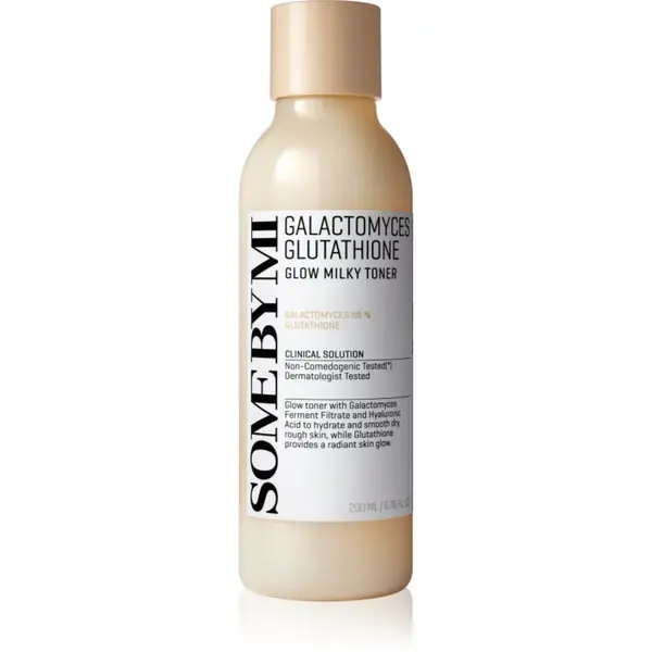 Some By Mi Some By Mi Galactomyces Glutathione Glow Milky Toner mehčalni in vlažilni tonik za osvetlitev kože 200 ml