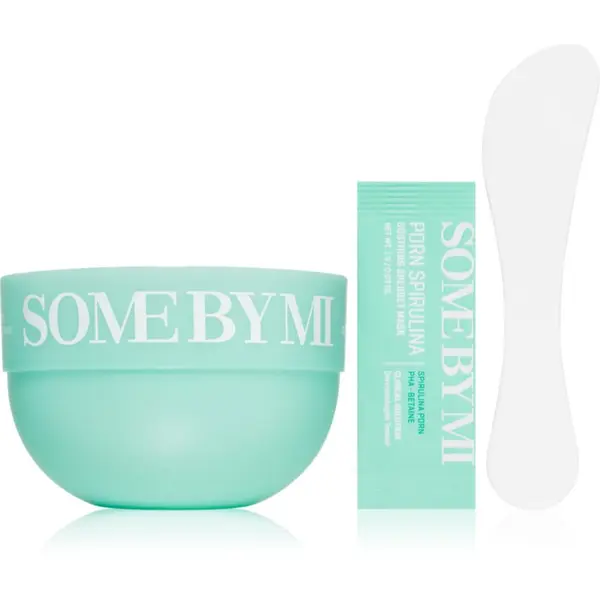 Some By Mi Some By Mi PDRN Spirulina Soothing Sherbet Mask pomirjajoča maska za obraz s hladilnim učinkom 10x1 g