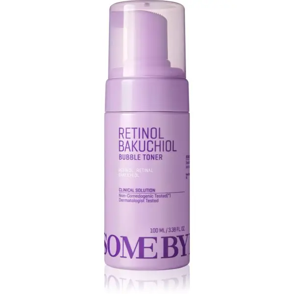 Some By Mi Some By Mi Retinol Bakuchiol Bubble Toner tonik za obraz za zmanjšanje znakov staranja s pomirjajočim učinkom 100 ml
