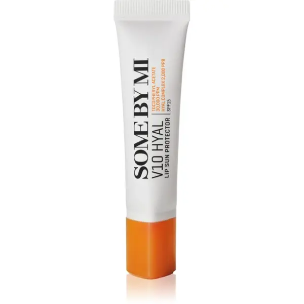 Some By Mi Some By Mi V10 Hyal Lip Protector zaščitni balzam za ustnice SPF 15 odtenek Transparent 7 ml