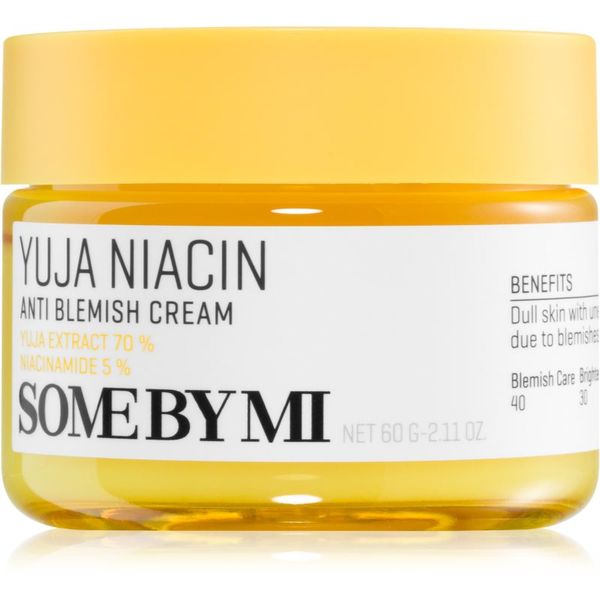 Some By Mi Some By Mi Yuja Niacin Anti Blemish vlažilna in posvetlitvena krema za obraz za kožo s hiperpigmentacijo 60 g