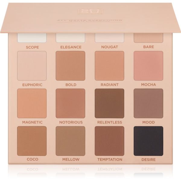 SOSU Cosmetics SOSU Cosmetics All Matte Everything Eyeshadow Palette paleta senčil za oči 16x2 g