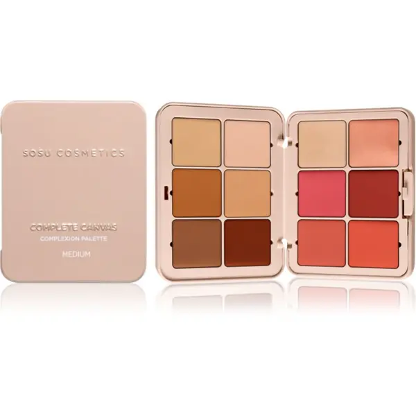 SOSU Cosmetics SOSU Cosmetics Complete Canvas Complexion Palette večnamenska paleta za obraz odtenek Medium 26.4 g