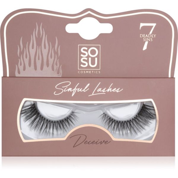 SOSU Cosmetics SOSU Cosmetics Deadly Sins Lashes umetne trepalnice Deceive 1 kos