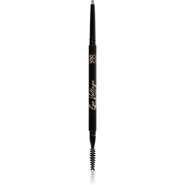 SOSU Cosmetics SOSU Cosmetics Eye Voltage natančni svinčnik za obrvi s krtačko 2v1 odtenek Dark 0,1 g