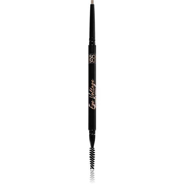 SOSU Cosmetics SOSU Cosmetics Eye Voltage natančni svinčnik za obrvi s krtačko 2v1 odtenek Fair 0,1 g