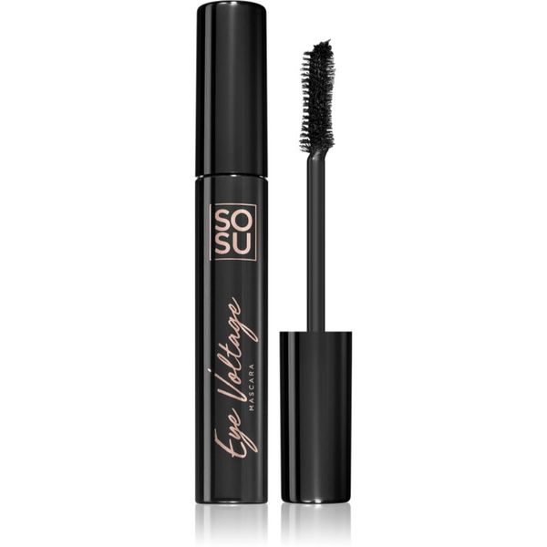 SOSU Cosmetics SOSU Cosmetics Eye Voltage vodoodporna maskara za privihanje in ločevanje trepalnic odtenek Jet Black 10 ml