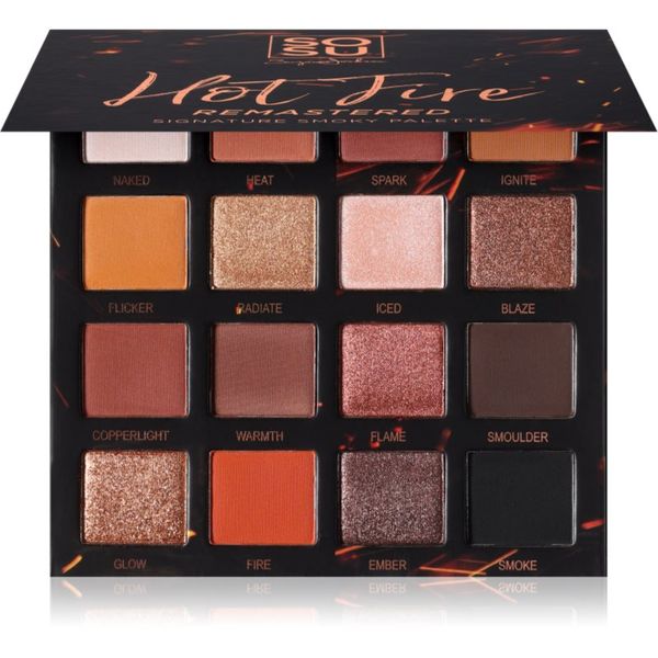 SOSU Cosmetics SOSU Cosmetics Hot Fire Eyeshadow Palette paleta senčil za oči odtenek Hot Fire 32 g