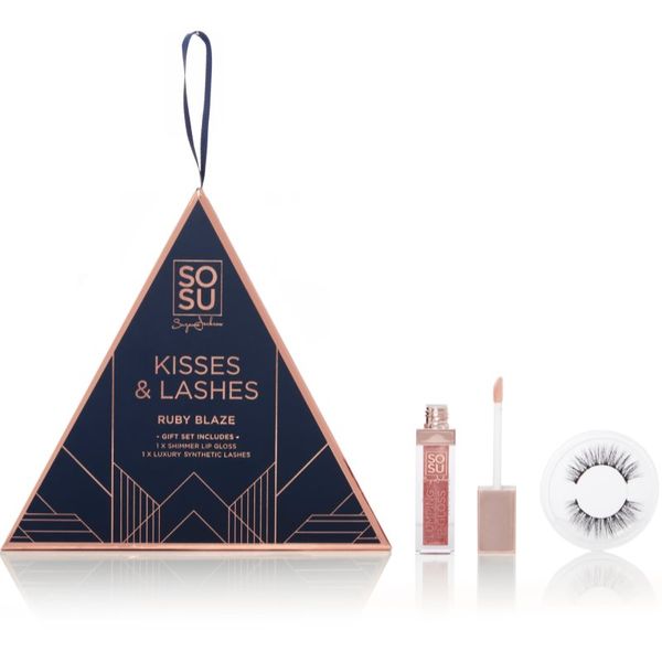 SOSU Cosmetics SOSU Cosmetics Limited Edition Kisses & Lashes darilni set Ruby Blaze