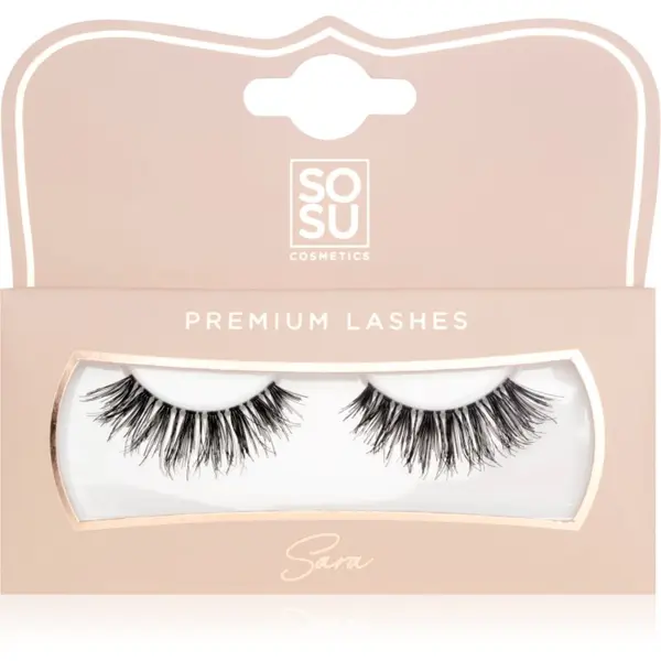 SOSU Cosmetics SOSU Cosmetics Premium Lashes umetne trepalnice odtenek Sara 1 kos