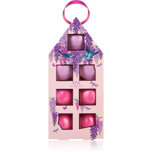 Spa Moments Spa Moments Lilac šumeče kroglice za kopel