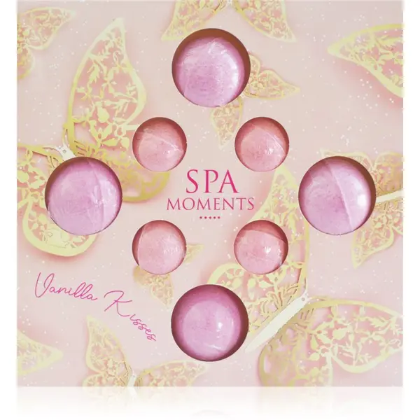 Spa Moments Spa Moments Vanilla Kisses šumeče kroglice za kopel