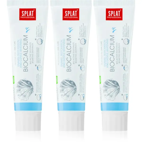 Splat Splat Professional Biocalcium bioaktivna zobna pasta za obnovo zobne sklenine in za nežno beljenje