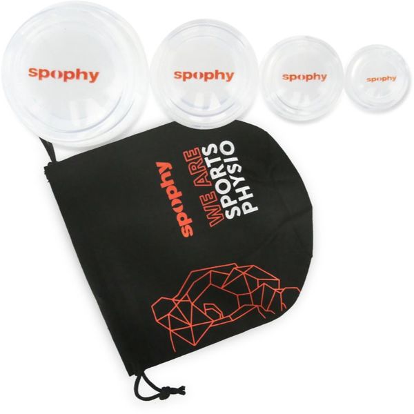 Spophy Spophy Cupping Set set posodic za vakuumsko terapijo 4 kos