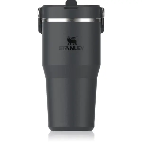 Stanley Stanley IceFlow™ Flip Straw Tumbler steklenica za vodo iz nerjavnega jekla Black 2.0 600 ml