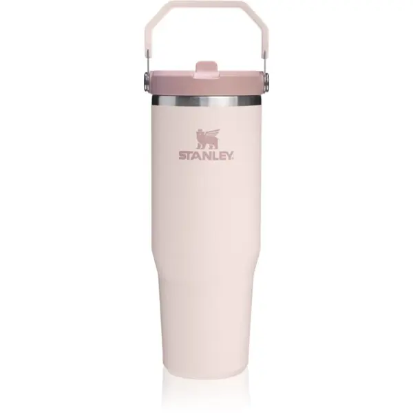 Stanley Stanley IceFlow™ Flip Straw Tumbler steklenica za vodo iz nerjavnega jekla Rose Quartz 890 ml