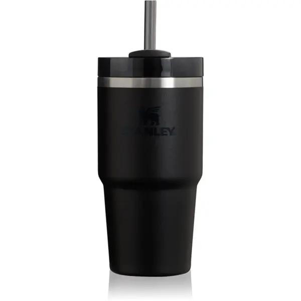 Stanley Stanley Quencher H2.O FlowState™ Tumbler lonček iz nerjavečega jekla s slamico majhen Black 2.0 600 ml