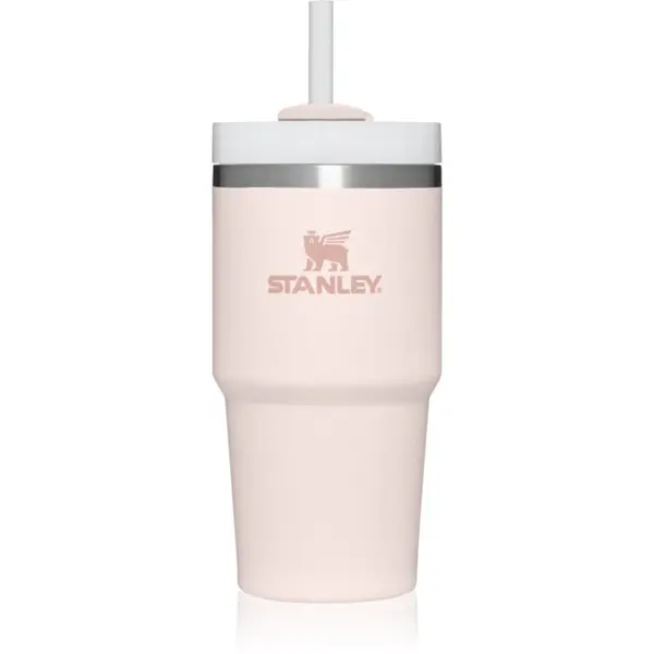 Stanley Stanley Quencher H2.O FlowState™ Tumbler lonček iz nerjavečega jekla s slamico majhen Rose Quartz 600 ml