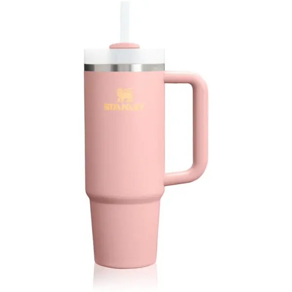 Stanley Stanley Quencher H2.O FlowState™ Tumbler lonček iz nerjavečega jekla s slamico srednja Peach Rose 890 ml