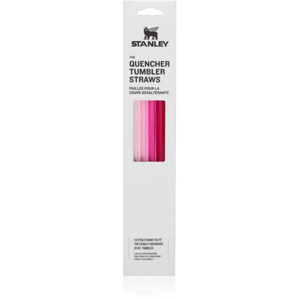 Stanley Stanley The Quencher Tumbler Straws nadomestne slamice 1180 ml Pink 4 kos
