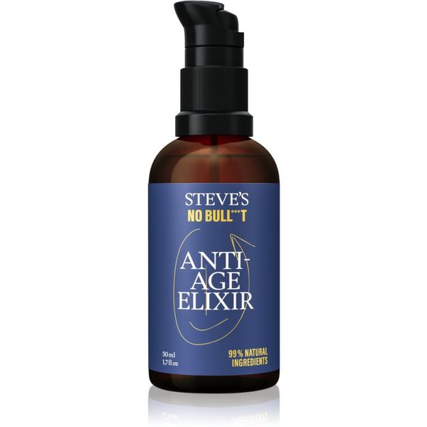 Steve's Steve's No Bull***t Anti-Age Elixir vlažilni serum proti gubam za moške 50 ml