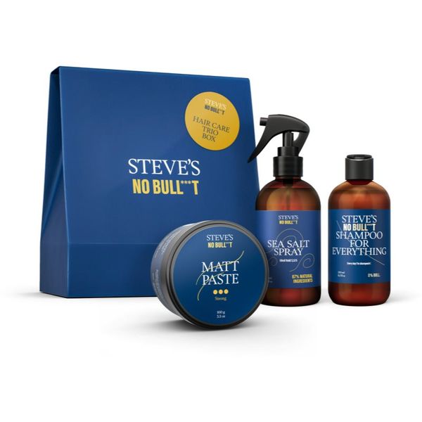 Steve's Steve's No Bull***t Hair Care Trio Box darilni set (za lase) za moške