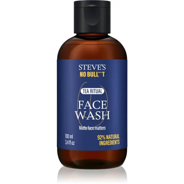Steve's Steve's No Bull***t Tea Ritual Face Wash čistilni gel za obraz za moške 100 ml