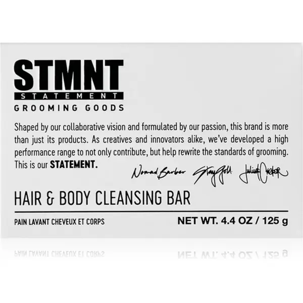 STMNT STMNT Care Hair & Body Cleansing Bar čistilno trdo milo za lase, brado in telo 125 g